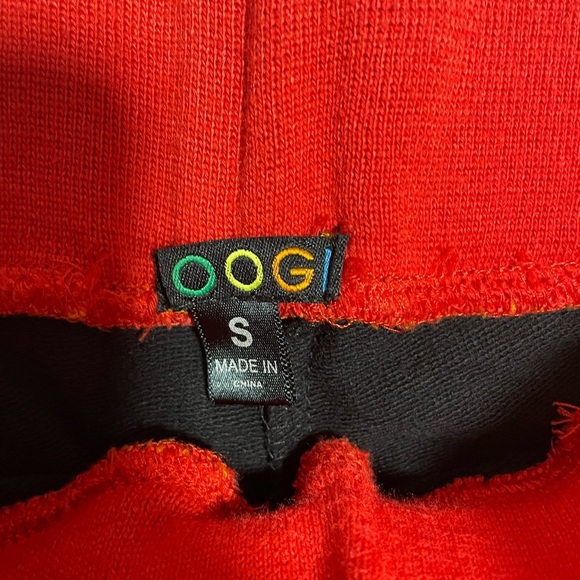 COOGI Black Rainbow Waistband Cropped Sweatpants Size Small - Picture 6 of 6